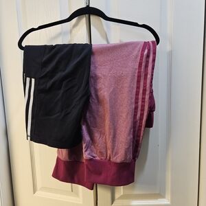 adidas Black and Pink Bike Shorts